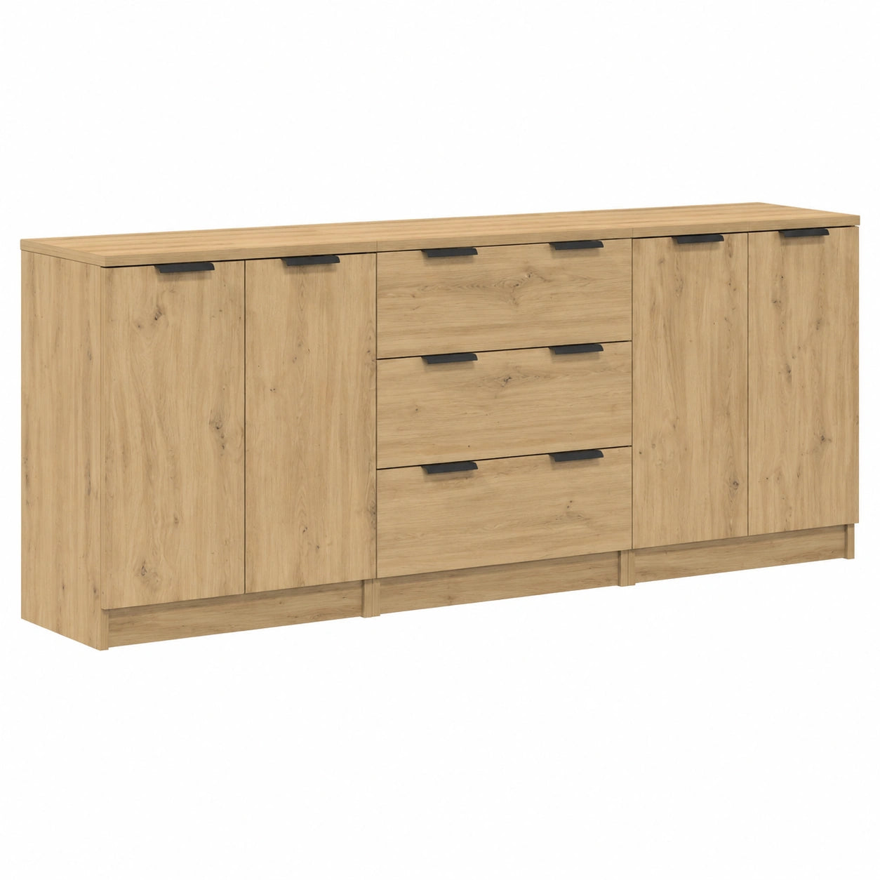 Buffet, 3 pièces, en chêne, 60 x 30 x 70 cm, pour la salle à manger ou le salon