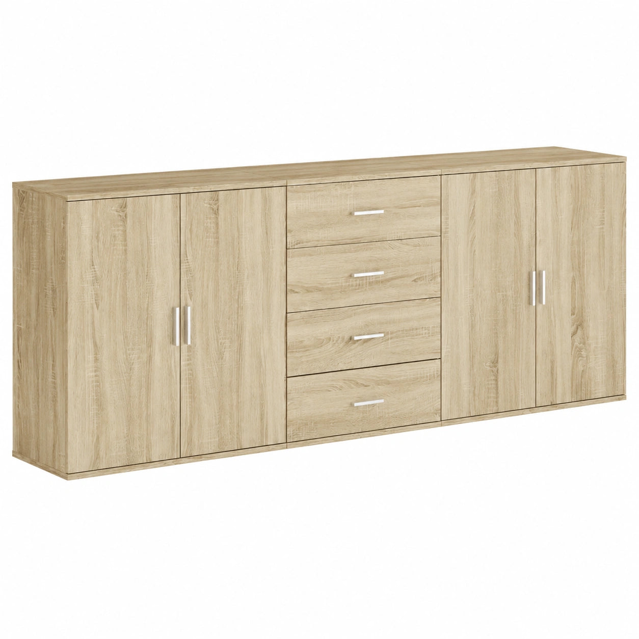 Armoire, avec rangement, en chêne, 3 pièces, pour la chambre