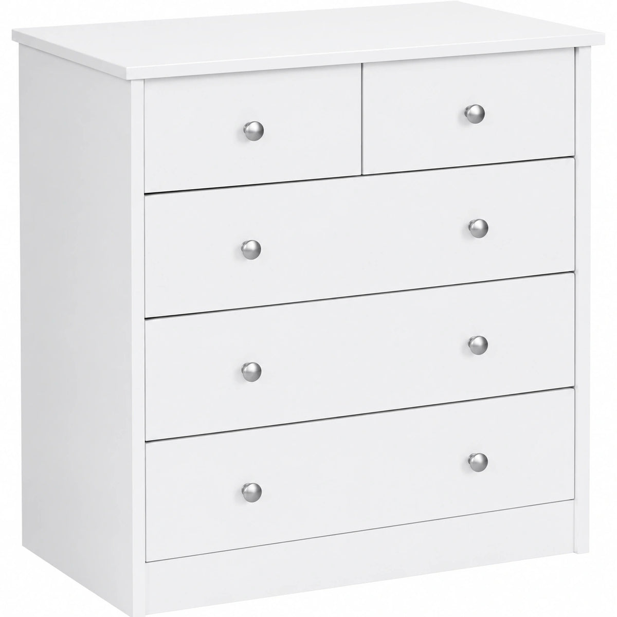 Commode, avec tiroirs, 60 x 70 x 35 cm, coloris blanc, pour la chambre ou le salon