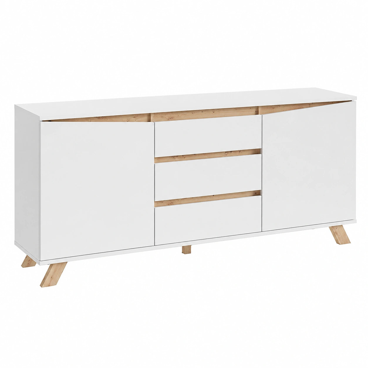 Buffet, coloris blanc, pour la salle à manger ou le salon