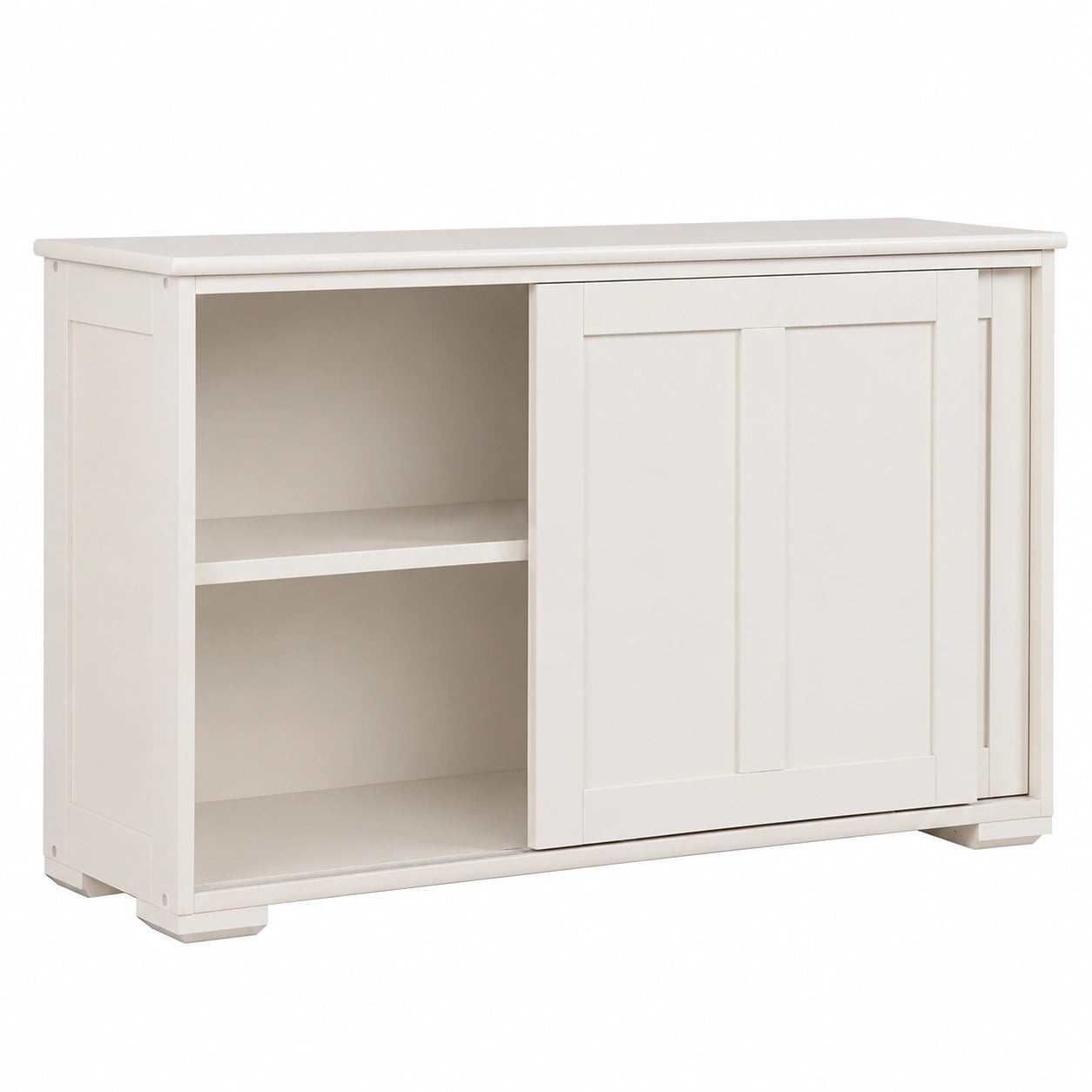 Armoire, avec rangement, avec portes coulissantes, avec portes, coloris blanc, 106,5 x 33 x 60 cm, pour la chambre