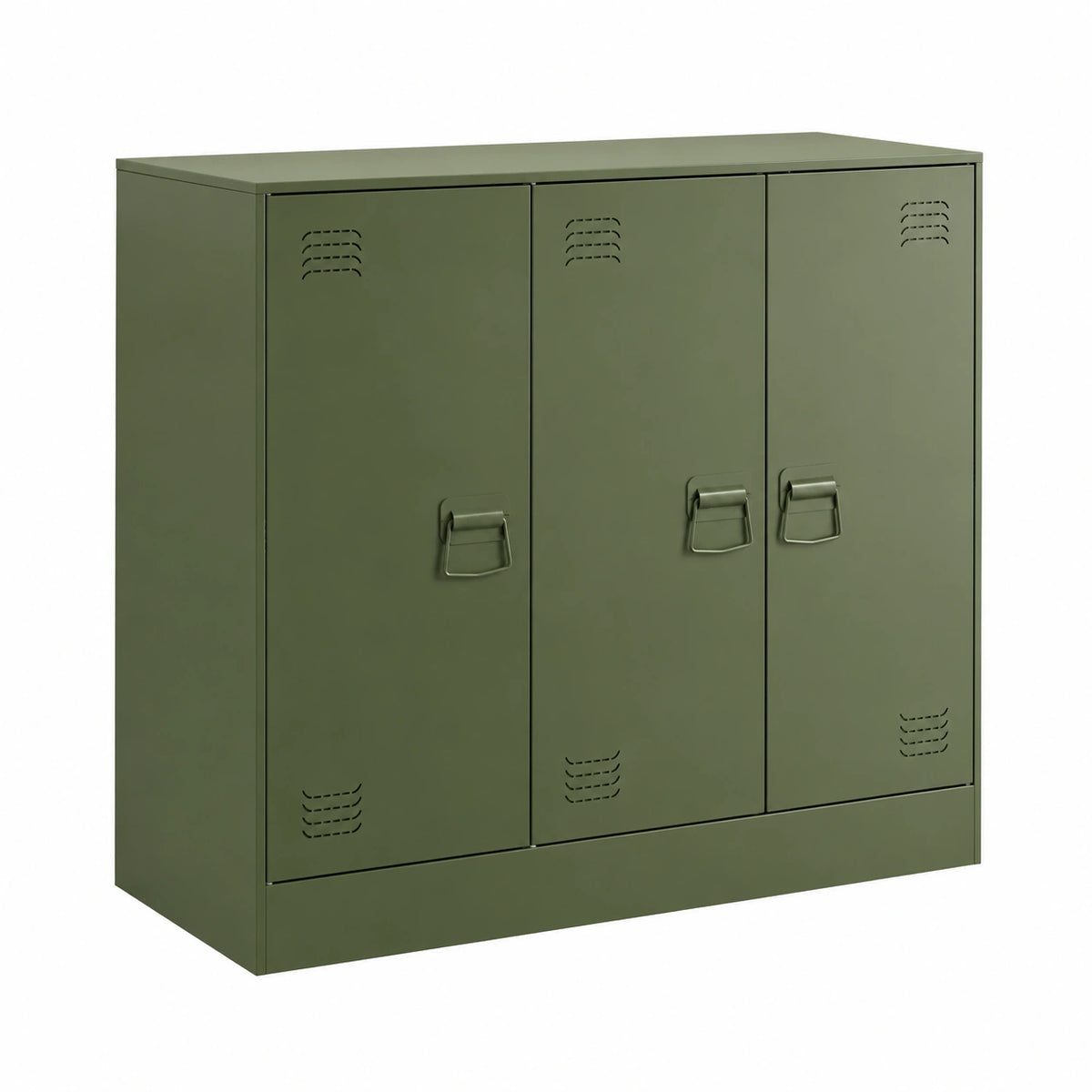 Armoire, en acier, avec rangement, coloris vert, 99 x 39 x 73 cm, pour la chambre