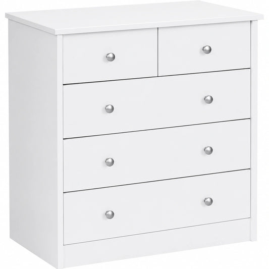 Commode, avec tiroirs, 60 x 70 x 35 cm, coloris blanc, pour la chambre ou le salon