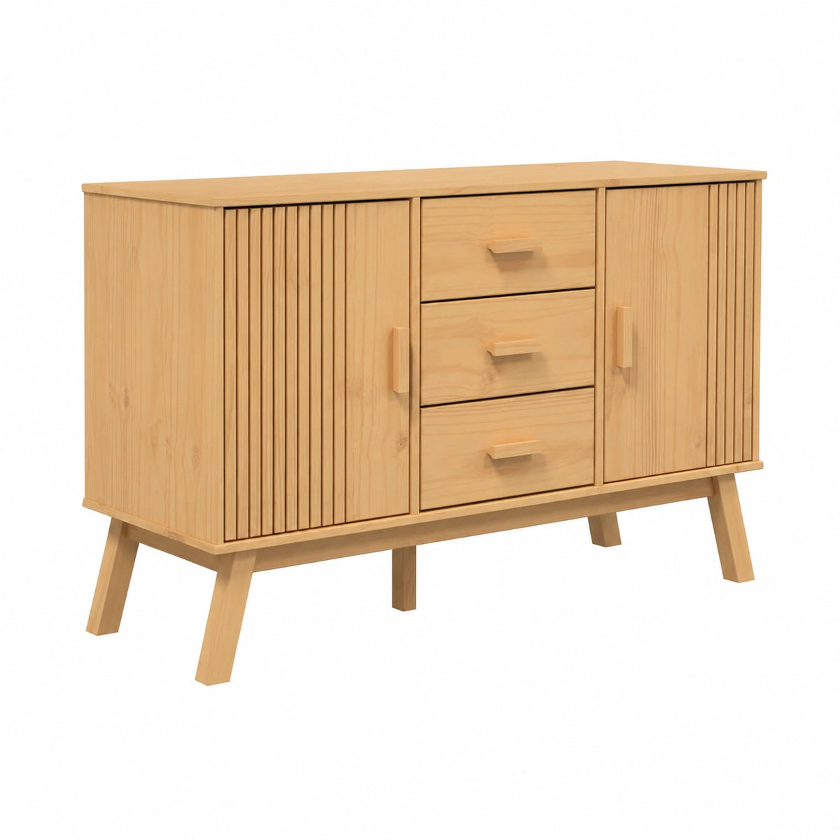 Armoire, en bois massif, avec rangement, avec tiroirs, avec portes, coloris marron, pour la chambre