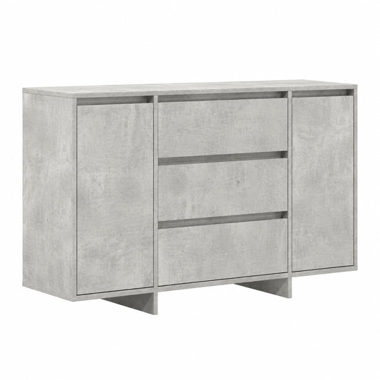 Buffet, avec rangement, 120 x 41 x 75 cm, coloris gris, pour la salle à manger ou le salon