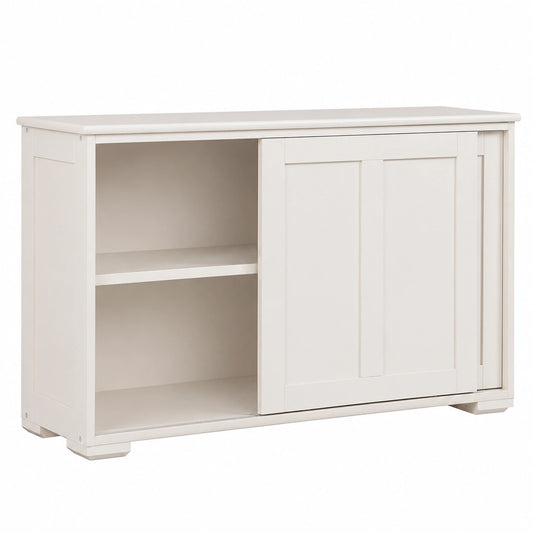 Armoire, avec rangement, avec portes coulissantes, avec portes, coloris blanc, 106,5 x 33 x 60 cm, pour la chambre